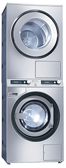 Miele PWT6089 + PT7189 washer-dryer stack